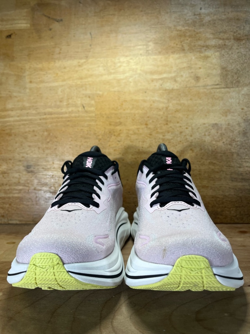 Hoka One One Clifton 10 REFLECTIVE Womens Size 7.5 Running Shoes Sneakers Pink - Picture 2 of 12